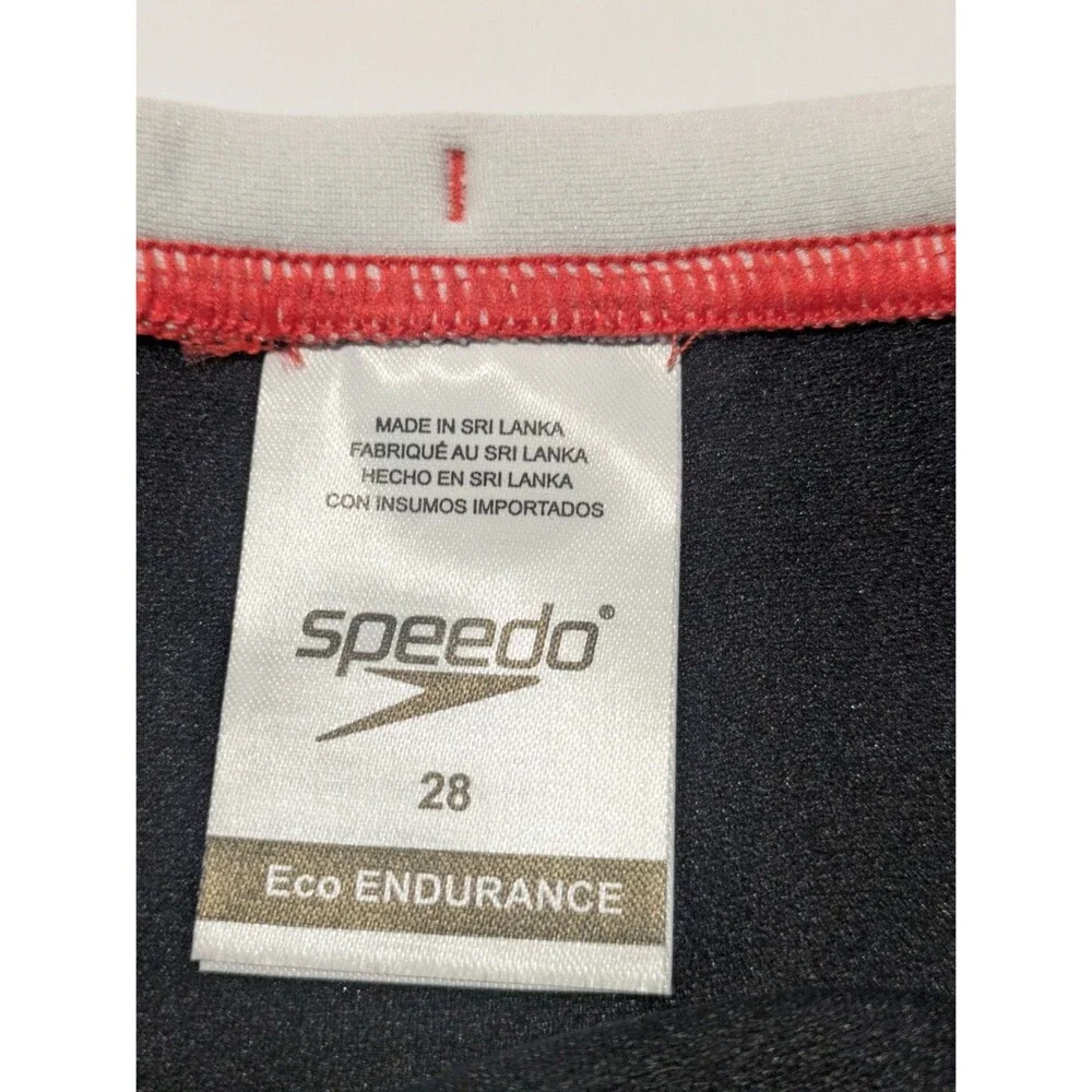Speedo Eco Endurance Swim Brief High Risk Red Competition Swimsuit Men's Size 28
